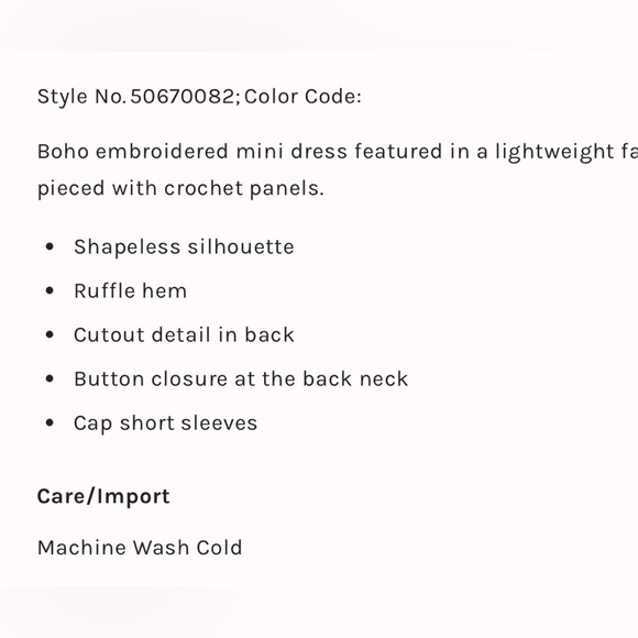 Free People Sunrise Wanderer boho mini dress white XS S - Picture 7 of 7